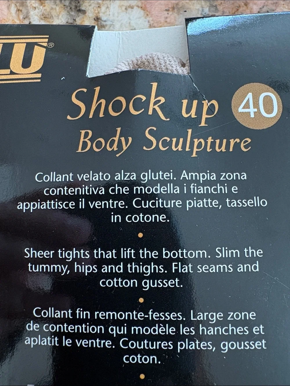 OROBLU Shock Up 40 Sheer Shaping Tights in Sable Tone